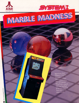 Arcade game with rollerball